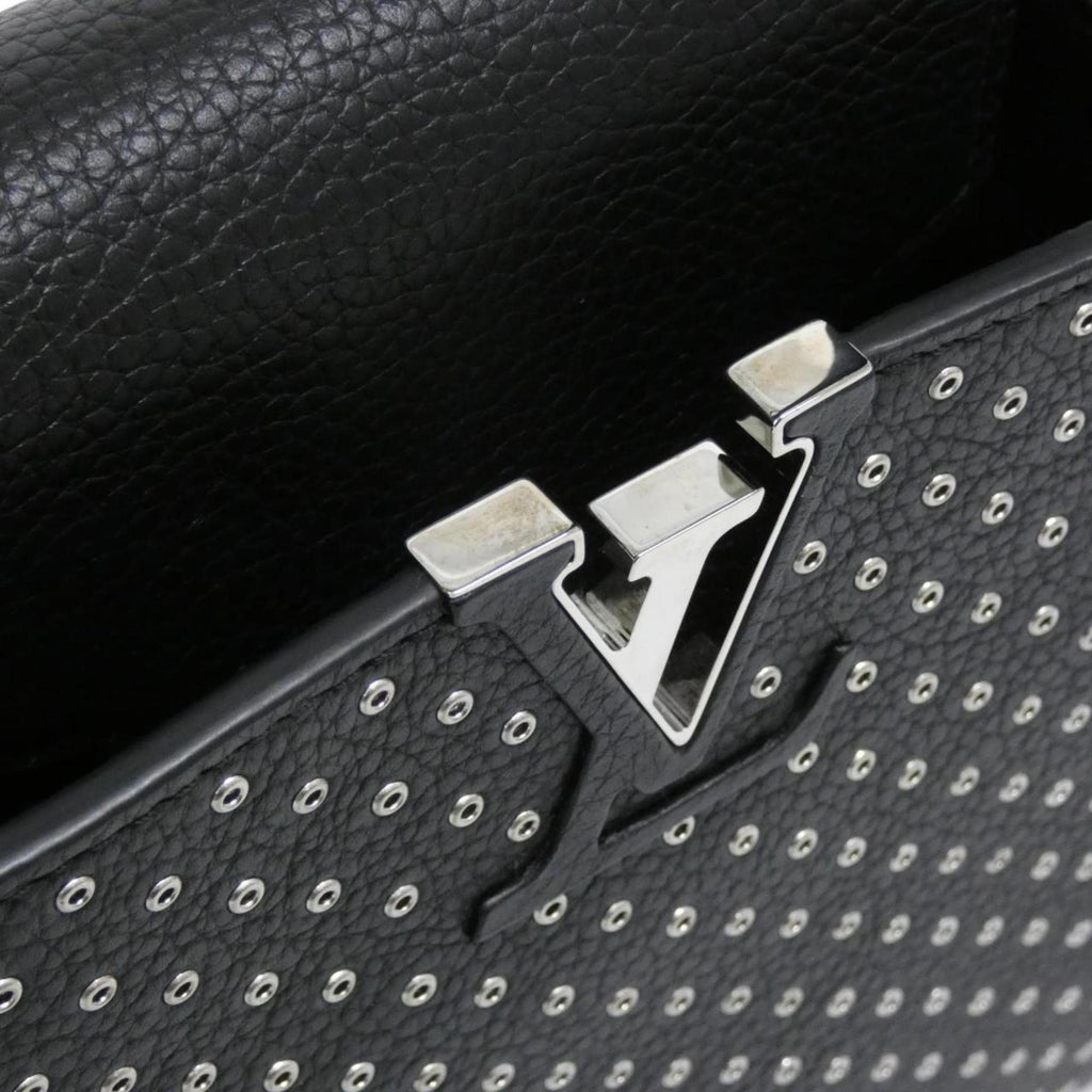 Louis Vuitton Black Leather Handbag (Pre-Owned)