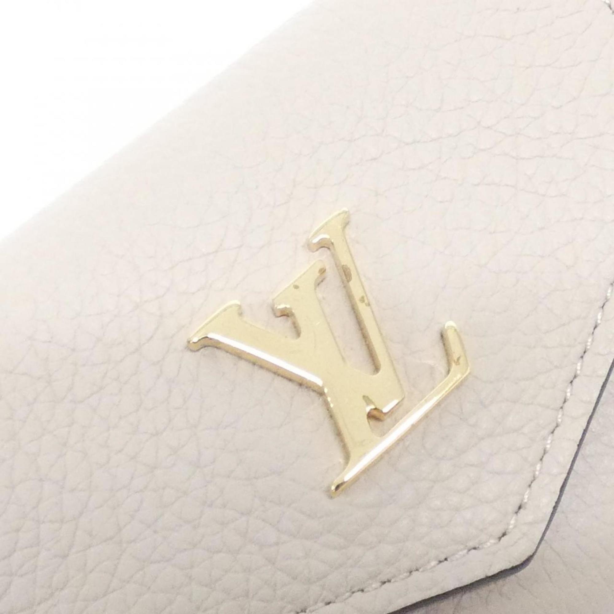 Louis Vuitton Grayish Leather Wallet (Tri-Fold) (Pre-Owned)