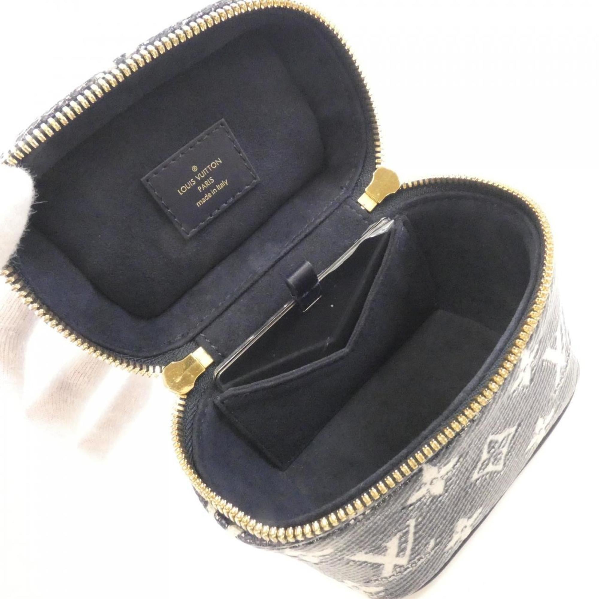 Louis Vuitton Navy White Cotton Shoulder Bag (Pre-Owned)