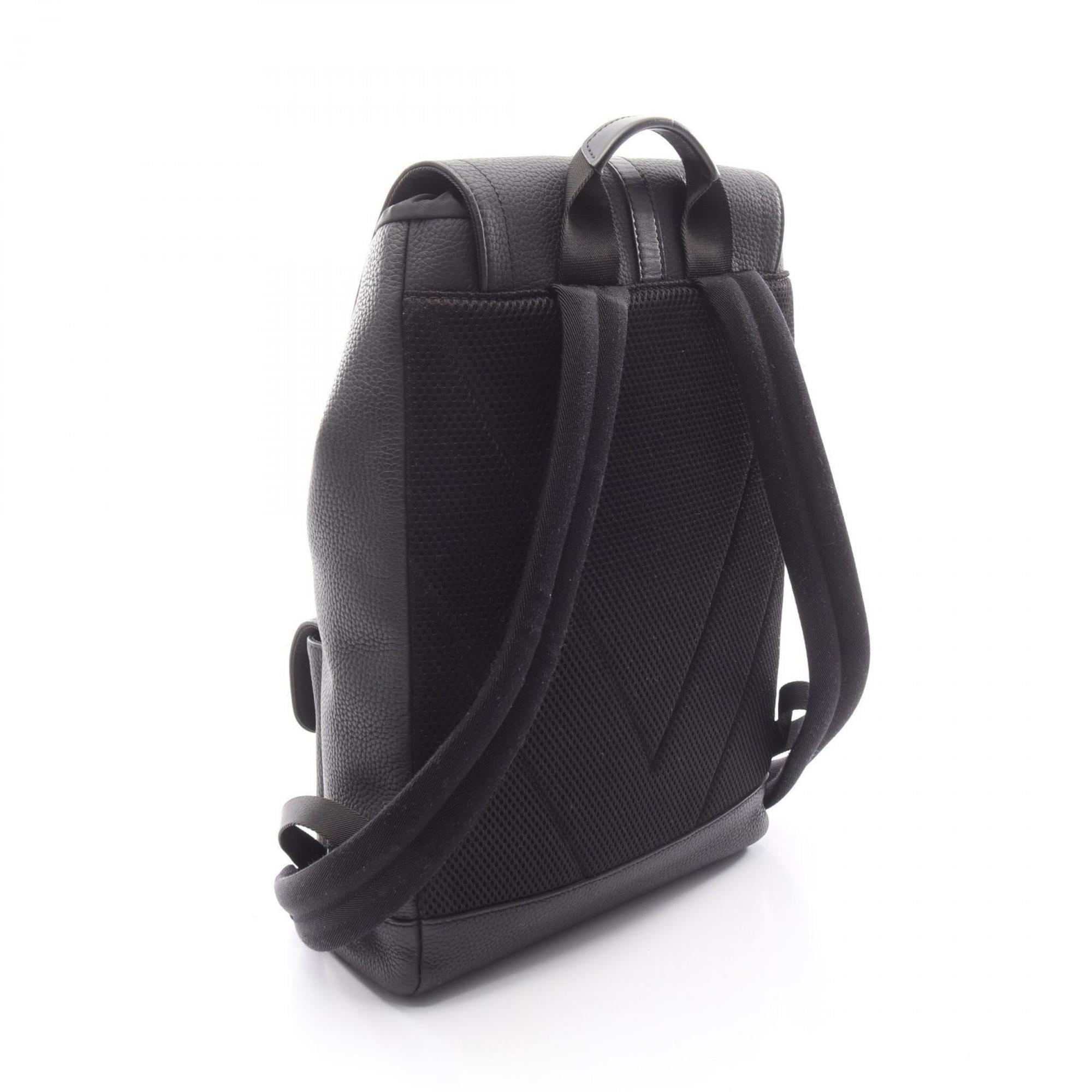 Louis Vuitton Black Leather Backpack (Pre-Owned)