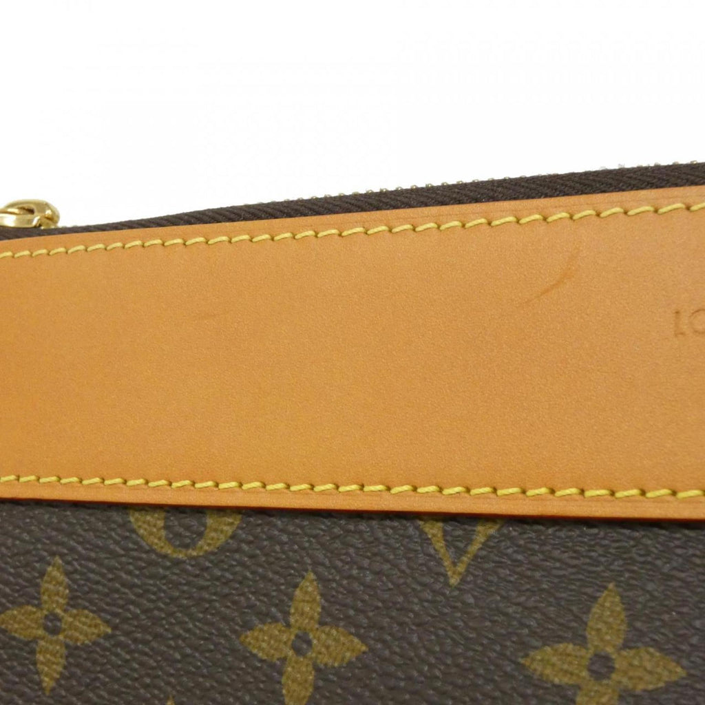 Louis Vuitton Monogram Marron Coated Canvas Pochette (Pre-Owned)