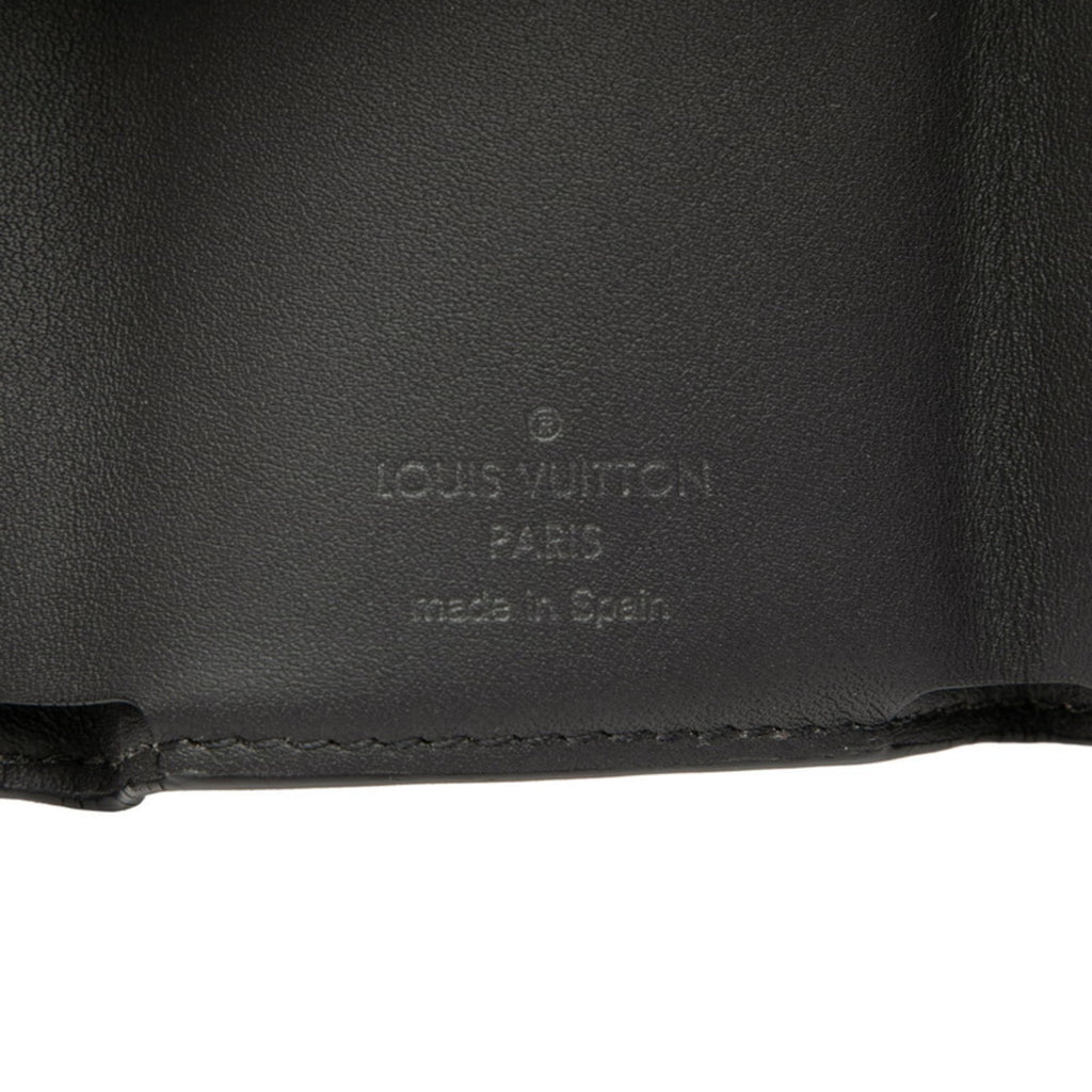 Louis Vuitton Black Pvc Leather Wallet (Tri-Fold) (Pre-Owned)