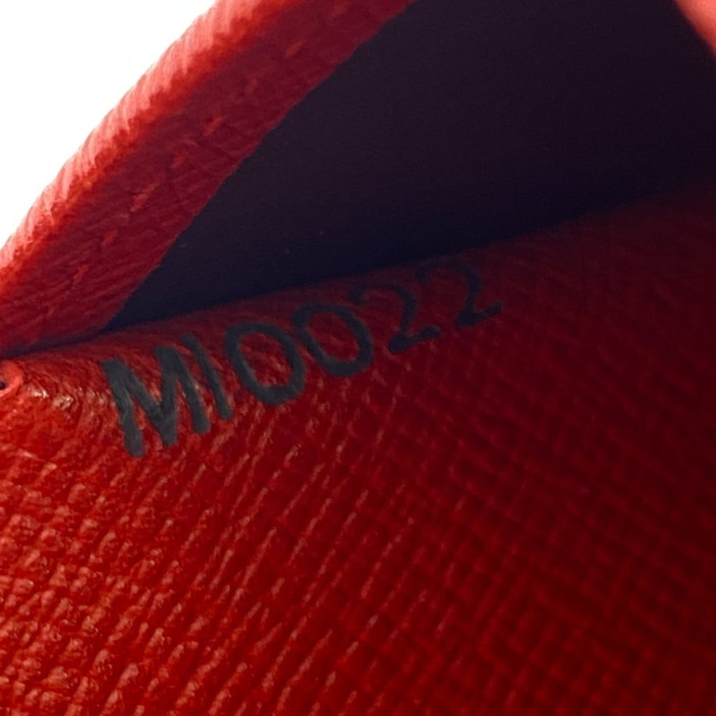 Louis Vuitton Castilian Red Red Color Leather Wallet (Bi-Fold) (Pre-Owned)