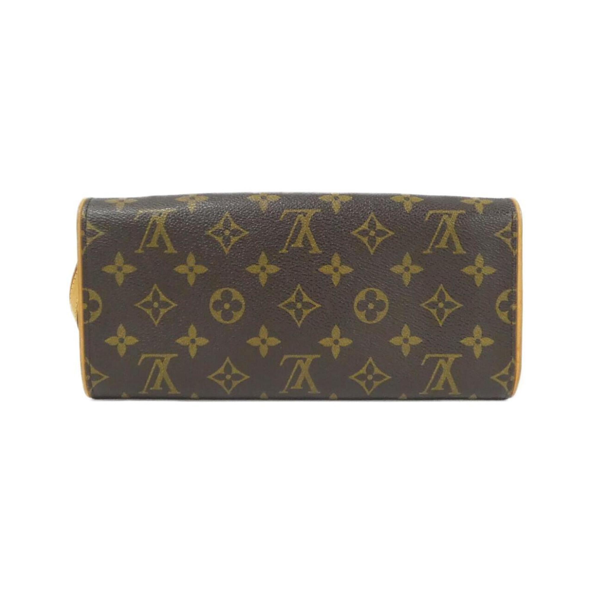 Louis Vuitton Marron Coated Canvas Pochette Shoulder Bag (Pre-Owned)