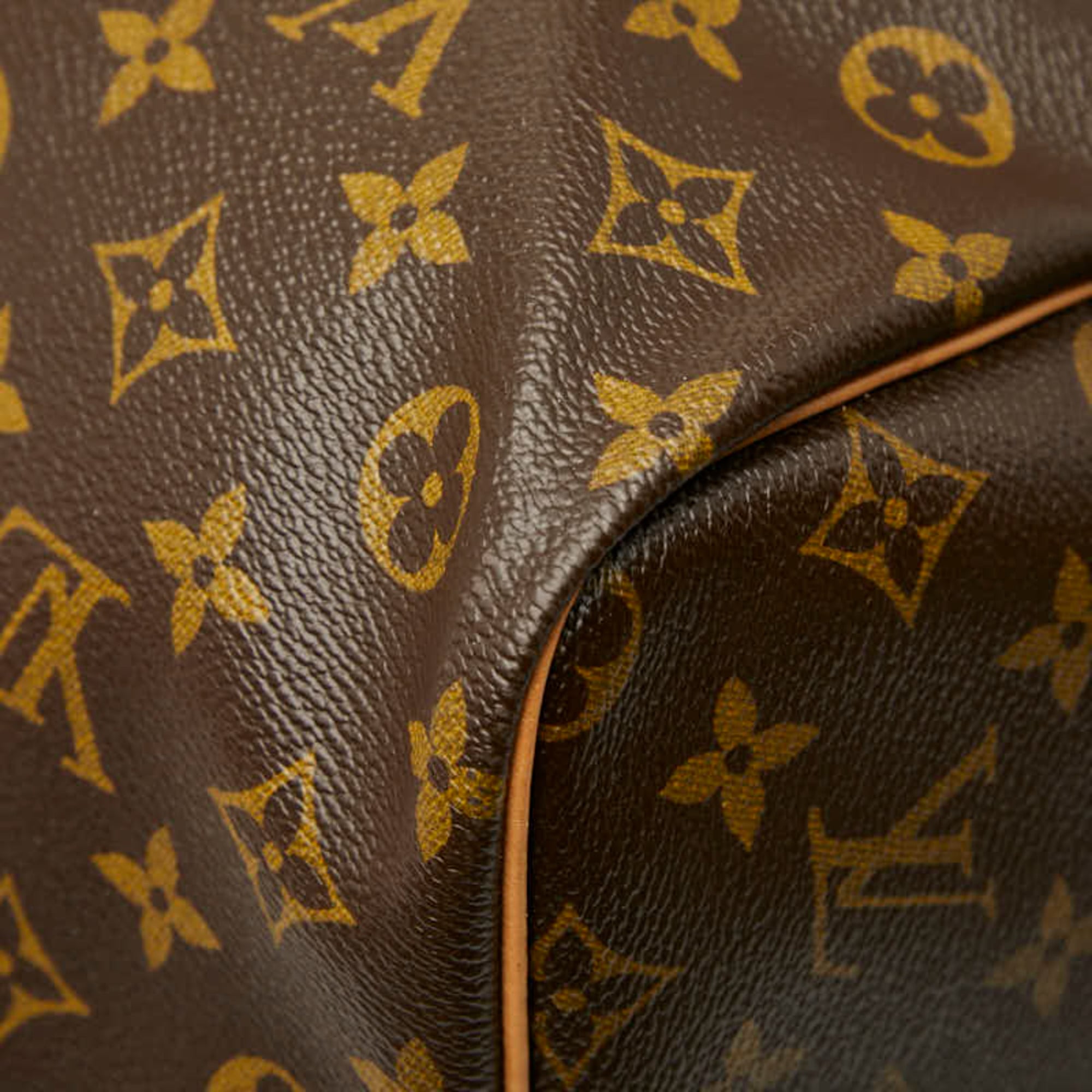 Louis Vuitton Brown Pvc Leather Boston Bag Shoulder Bag (Pre-Owned)