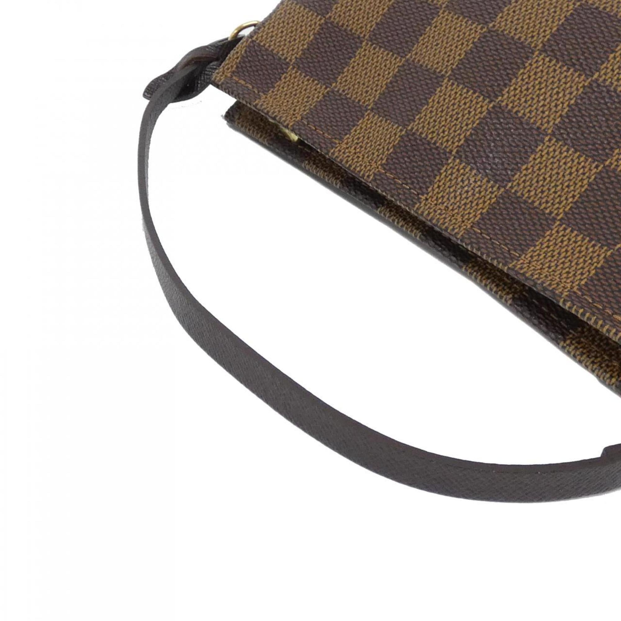 Louis Vuitton Brown Coated Canvas Pouch Shoulder Bag (Pre-Owned)