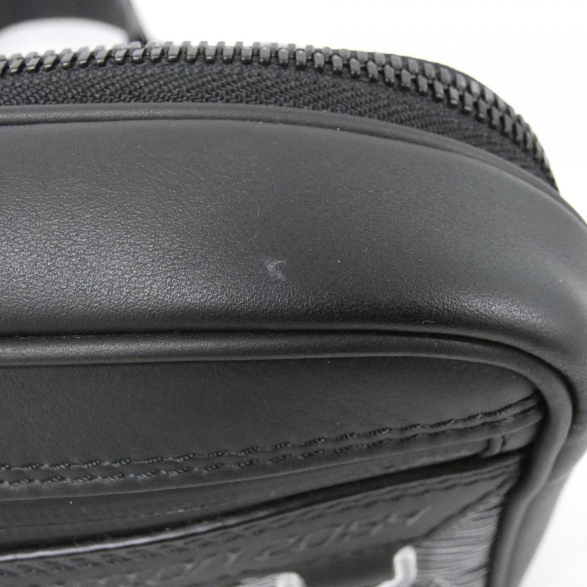 Louis Vuitton Black Gris Nylon Shoulder Bag (Pre-Owned)