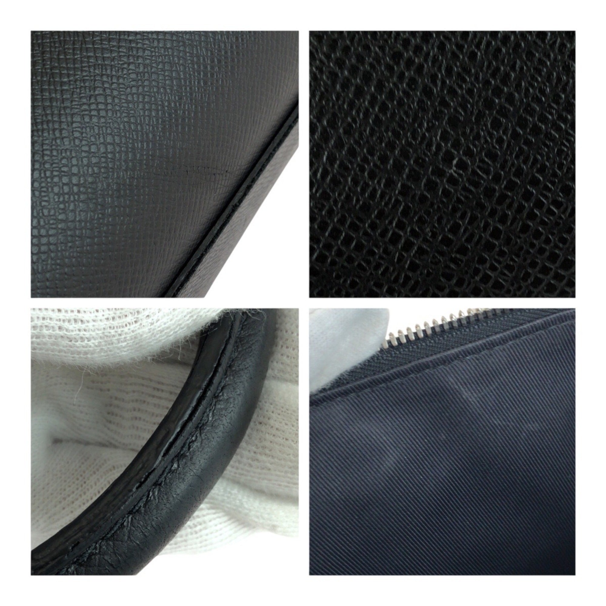 Louis Vuitton Black Taiga Leather Briefcase (Pre-Owned)