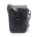 Louis Vuitton Black Coated Canvas Leather Shoulder Bag (Pre-Owned)