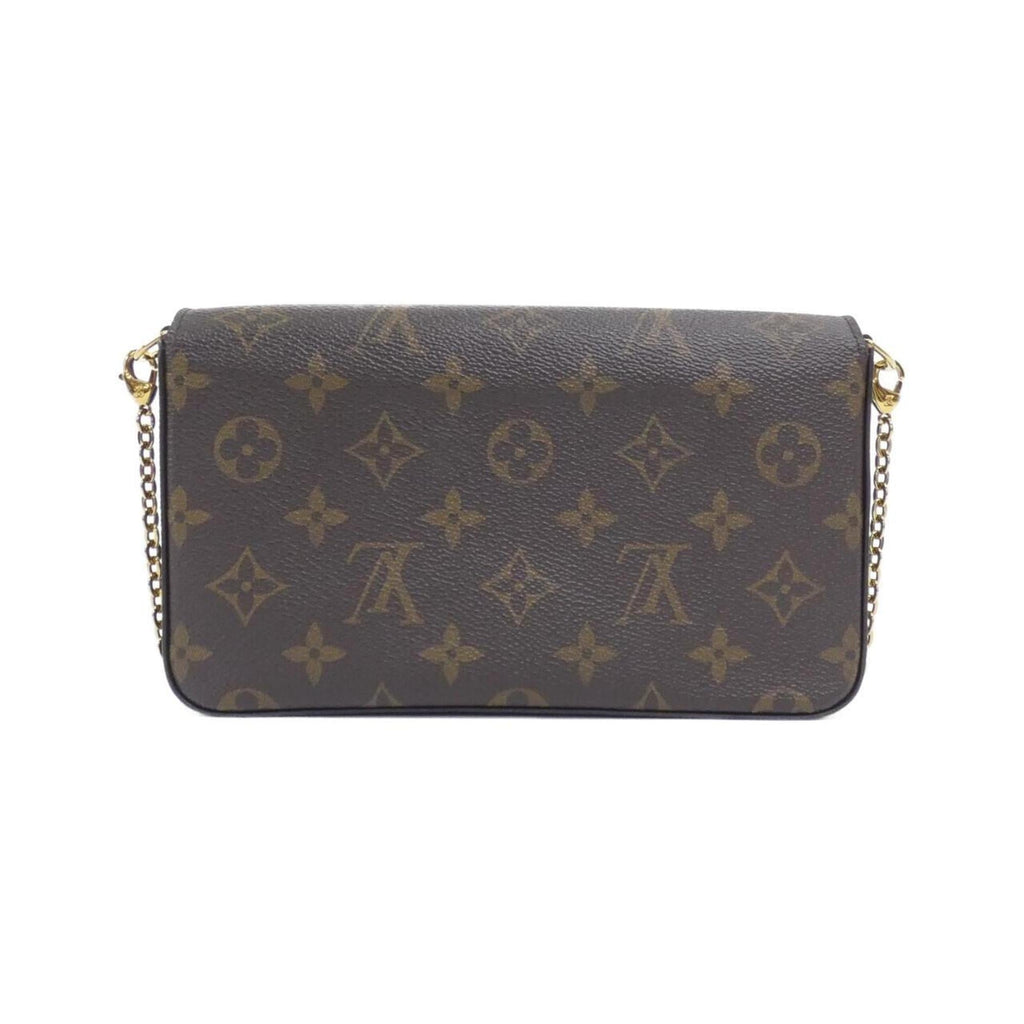 Louis Vuitton Monogram Marron Coated Canvas Pochette Shoulder Bag (Pre-Owned)