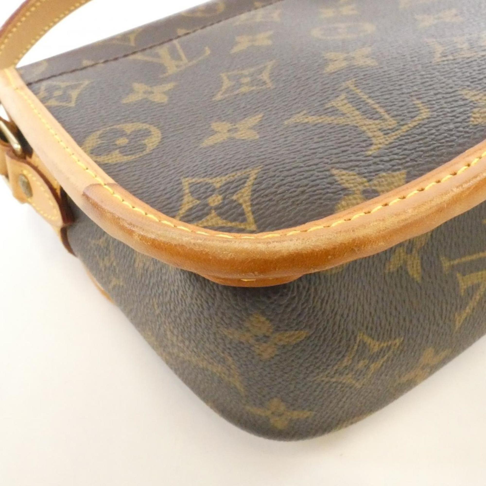 Louis Vuitton Brown Coated Canvas Shoulder Bag (Pre-Owned)