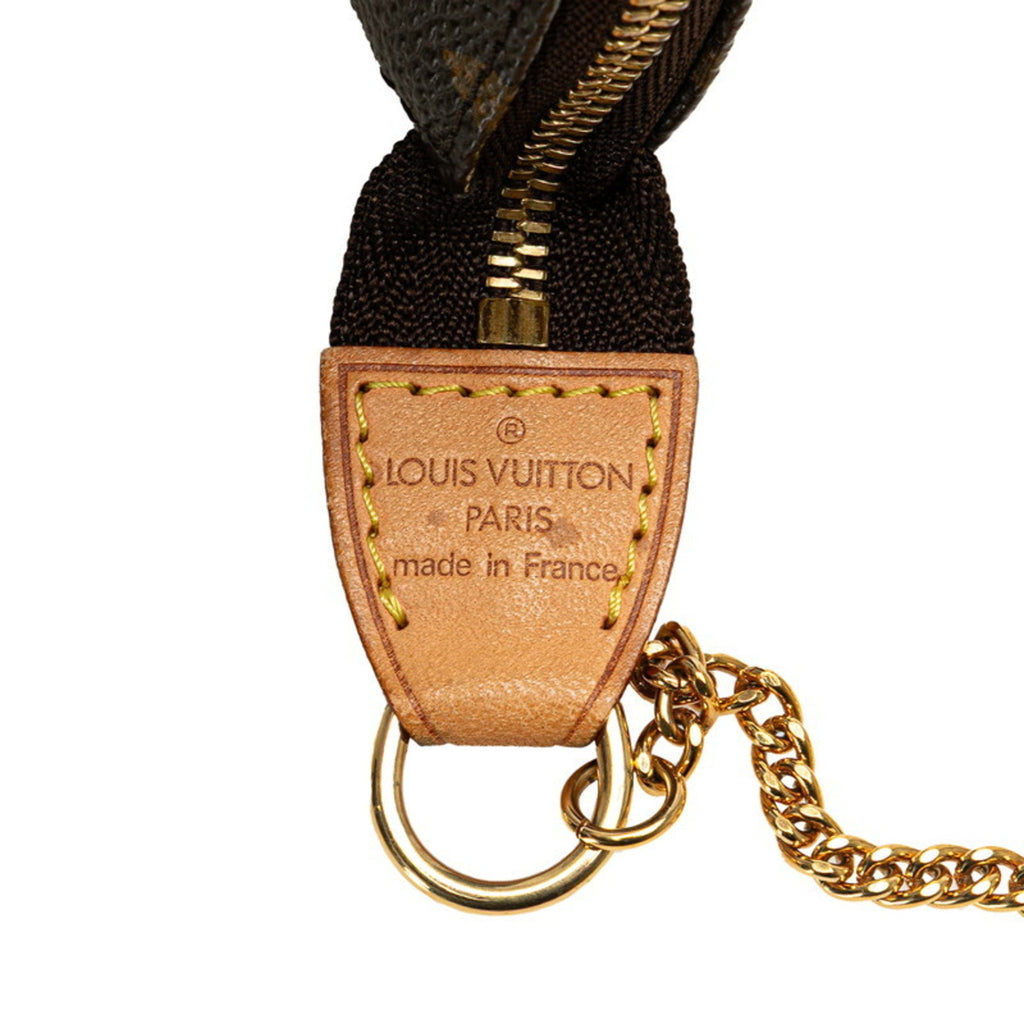 Louis Vuitton Brown Pvc Leather Pochette Pouch (Pre-Owned)