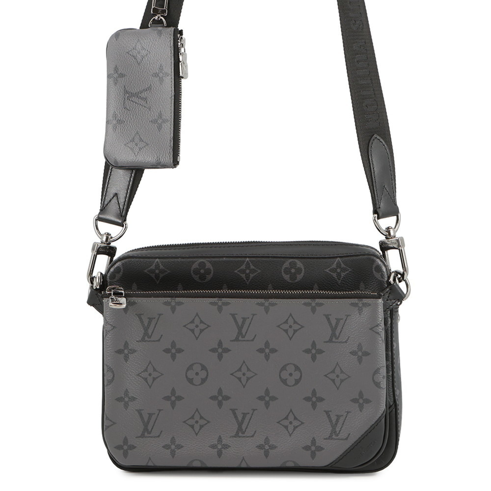 Louis Vuitton Black Monogram Eclipse Monogram Reverse Noir Monogram Eclipse Monogram Reverse Shoulder Bag (Pre-Owned)