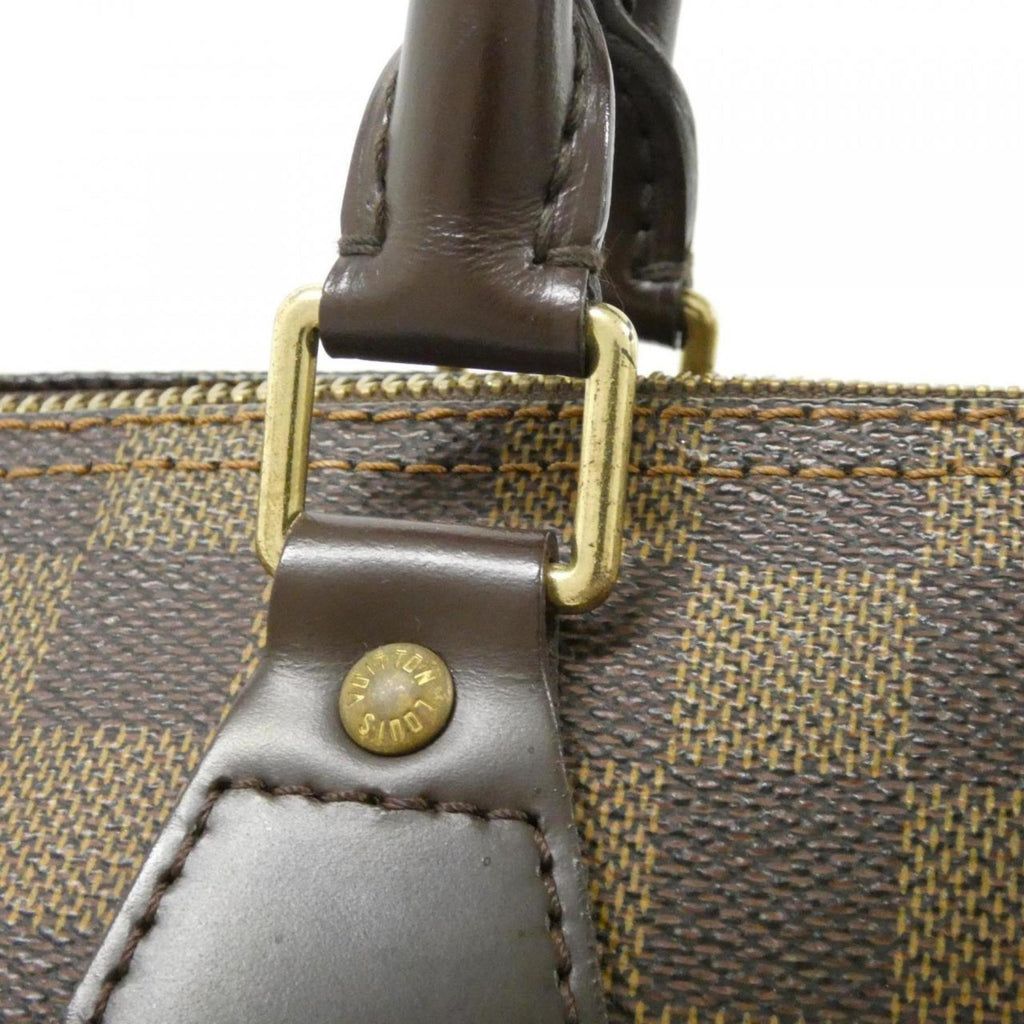 Louis Vuitton Brown Coated Canvas Boston Bag (Pre-Owned)