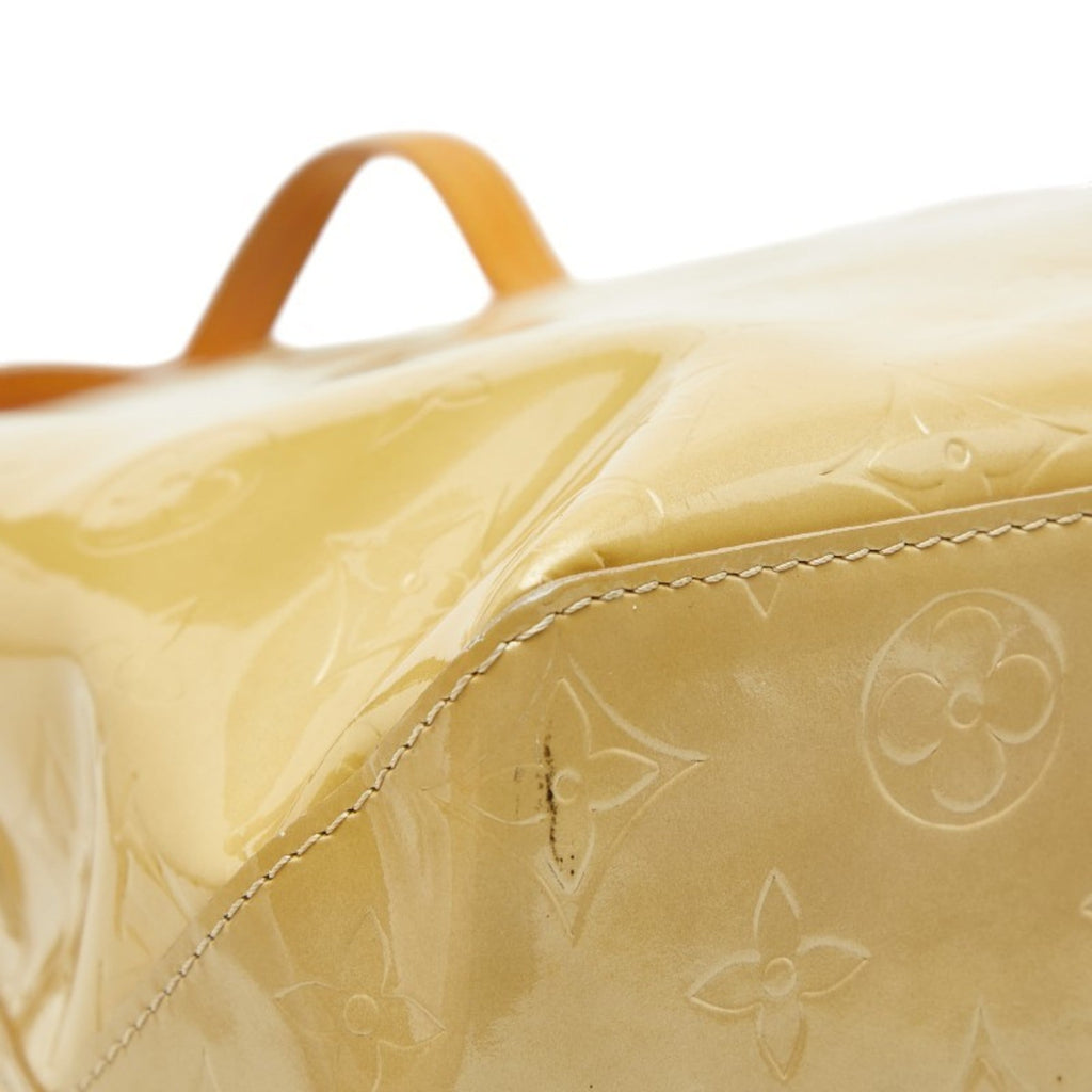 Louis Vuitton Beige Monogram Vernis Handbag Tote Bag (Pre-Owned)