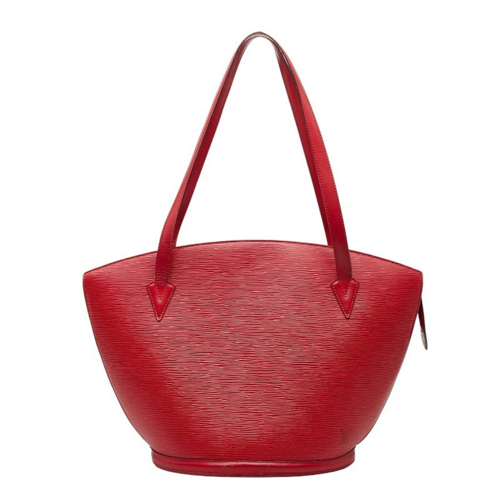 Louis Vuitton Castilian Red Leather Shoulder Bag Tote Bag (Pre-Owned)
