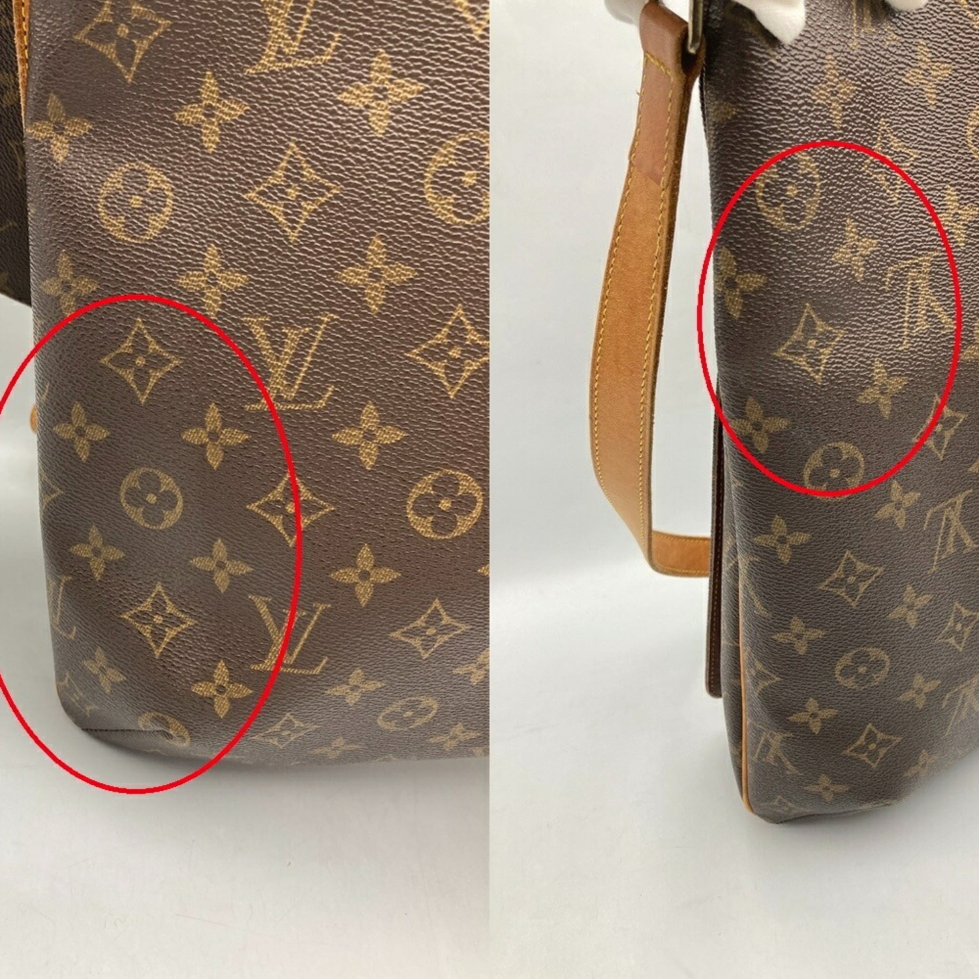 Louis Vuitton Brown Pvc Leather Shoulder Bag (Pre-Owned)