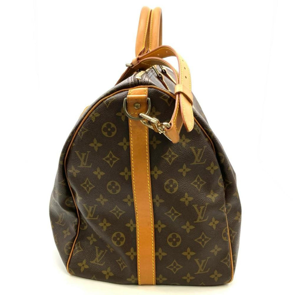 Louis Vuitton Monogram Brown Monogram Leather Boston Bag (Pre-Owned)
