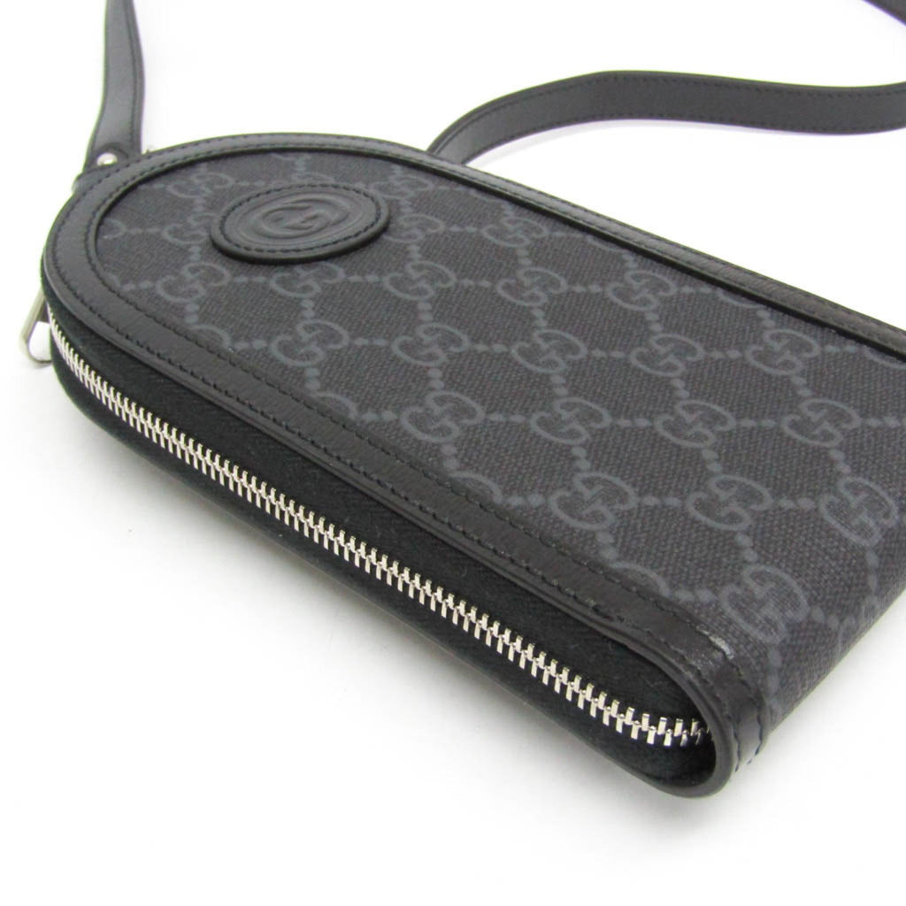 Interlocking G Patch Top Handle Crossbody Bag GG Coated Canvas Mini
