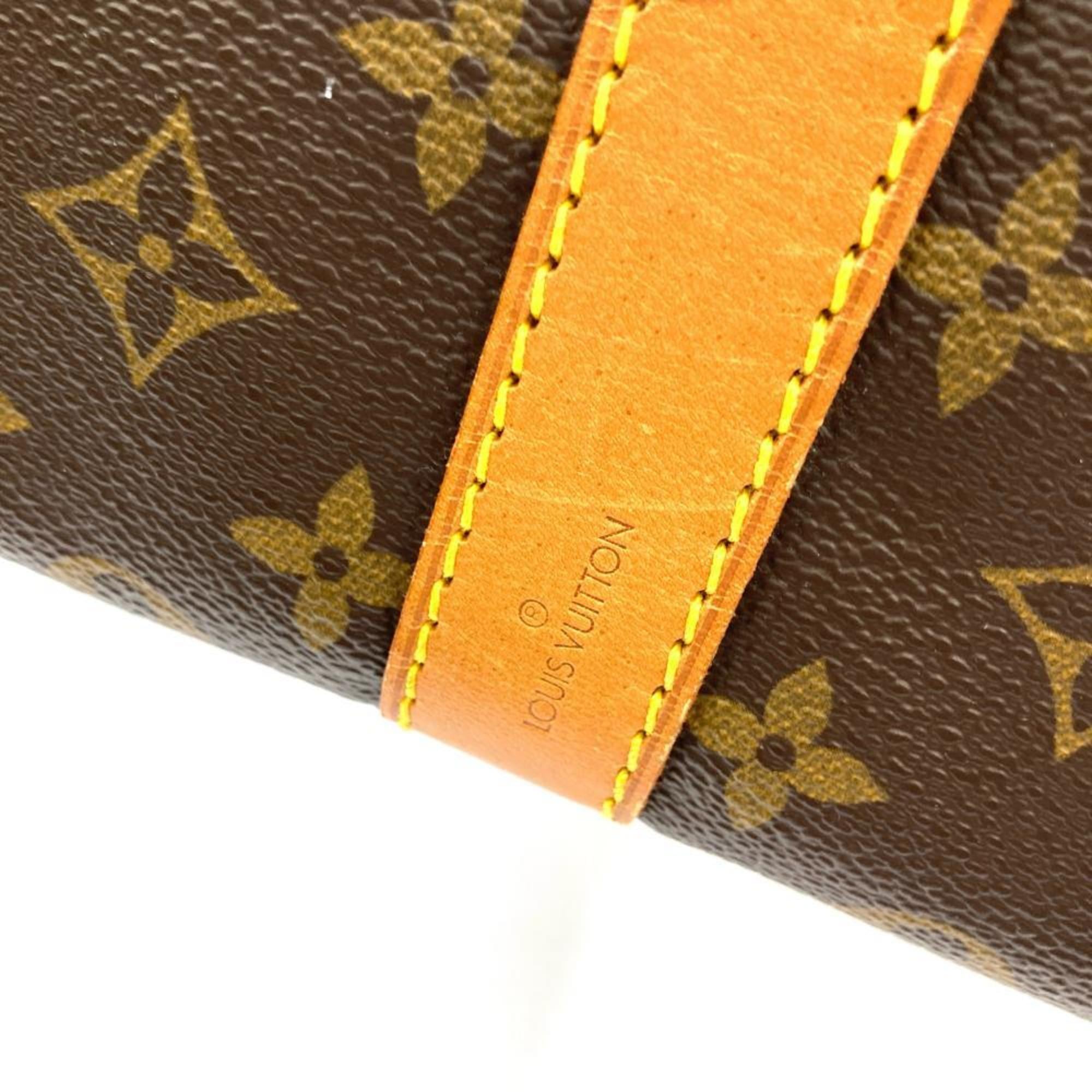 Louis Vuitton Monogram Brown Monogram Leather Boston Bag (Pre-Owned)