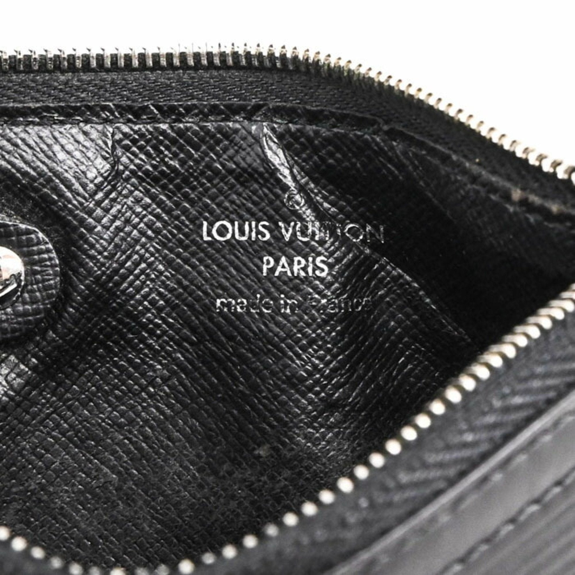 Louis Vuitton Noir Epi Leather Coin Purse/Coin Case (Pre-Owned)