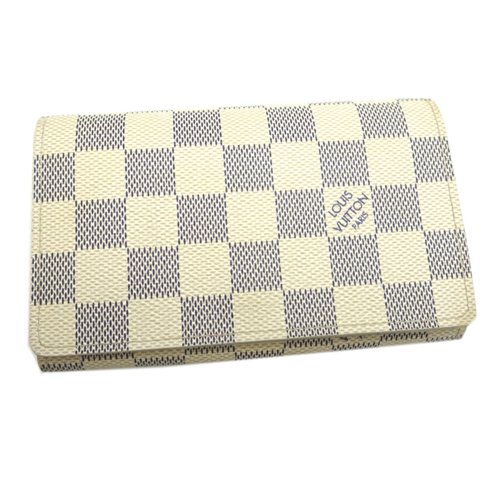 Louis Vuitton White Damier Azur Wallet (Bi-Fold) (Pre-Owned)