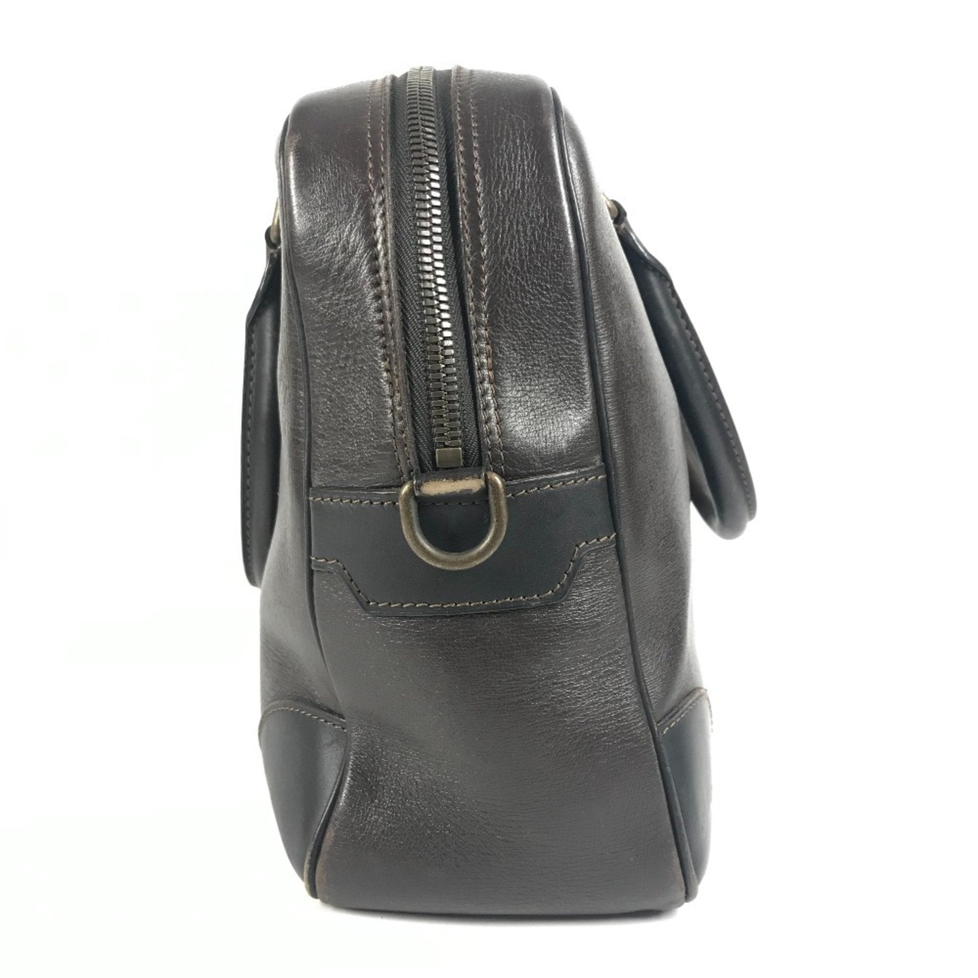 Louis Vuitton Brown Coffee Utah Leather Leather Briefcase Handbag Tote Bag (Pre-Owned)
