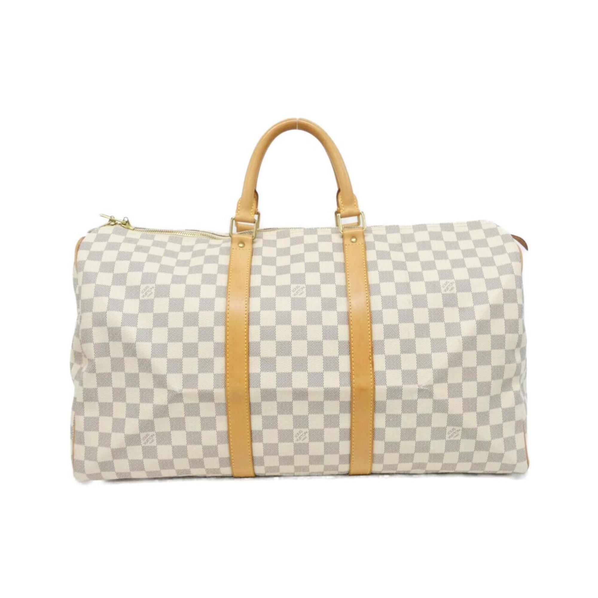 Louis Vuitton Damier Azur Azur Coated Canvas Boston Bag (Pre-Owned)