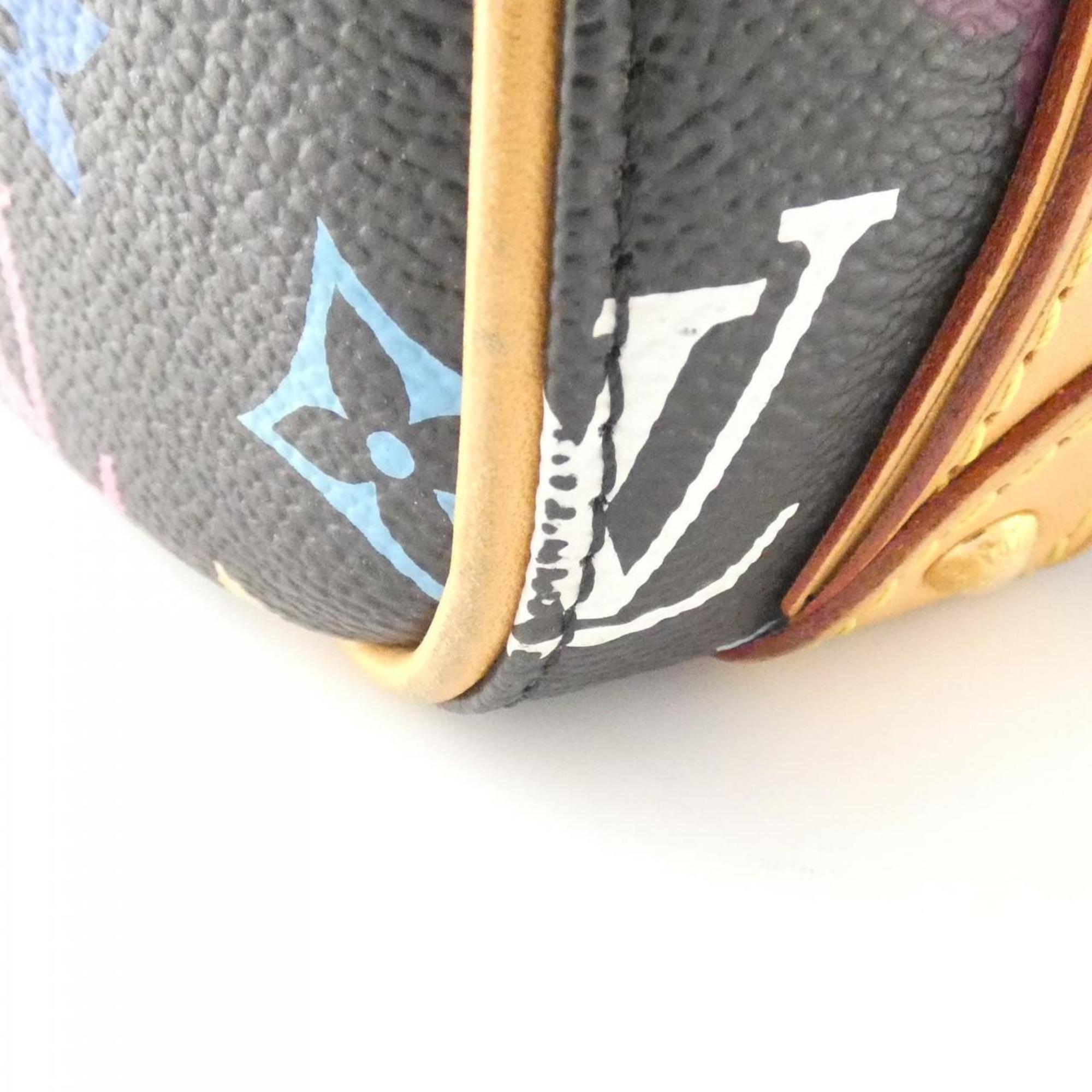 Louis Vuitton Black Multi-Color Coated Canvas Handbag (Pre-Owned)