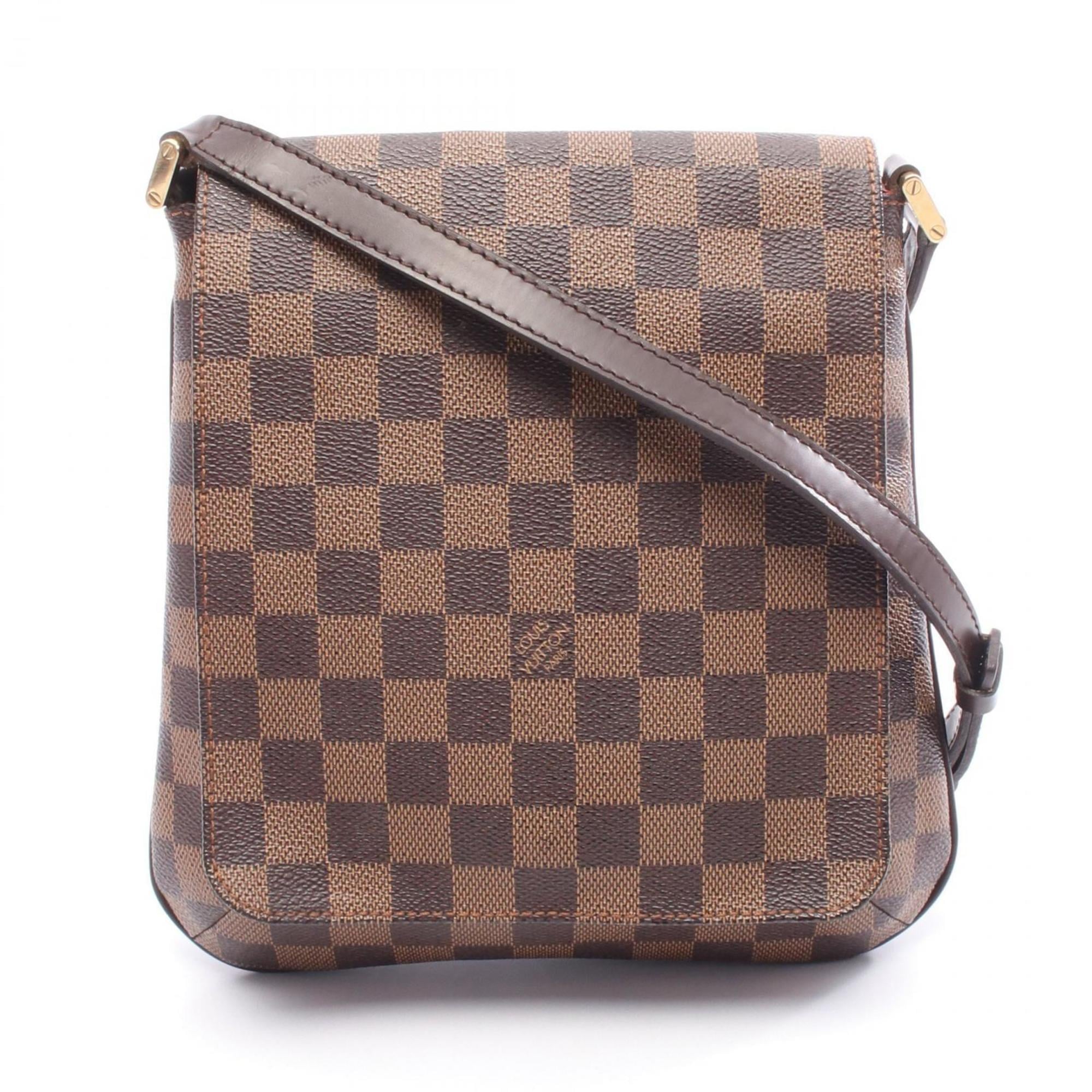 Louis Vuitton Brown Damier Canvas Coated Canvas Leather Shoulder Bag (Pre-Owned)