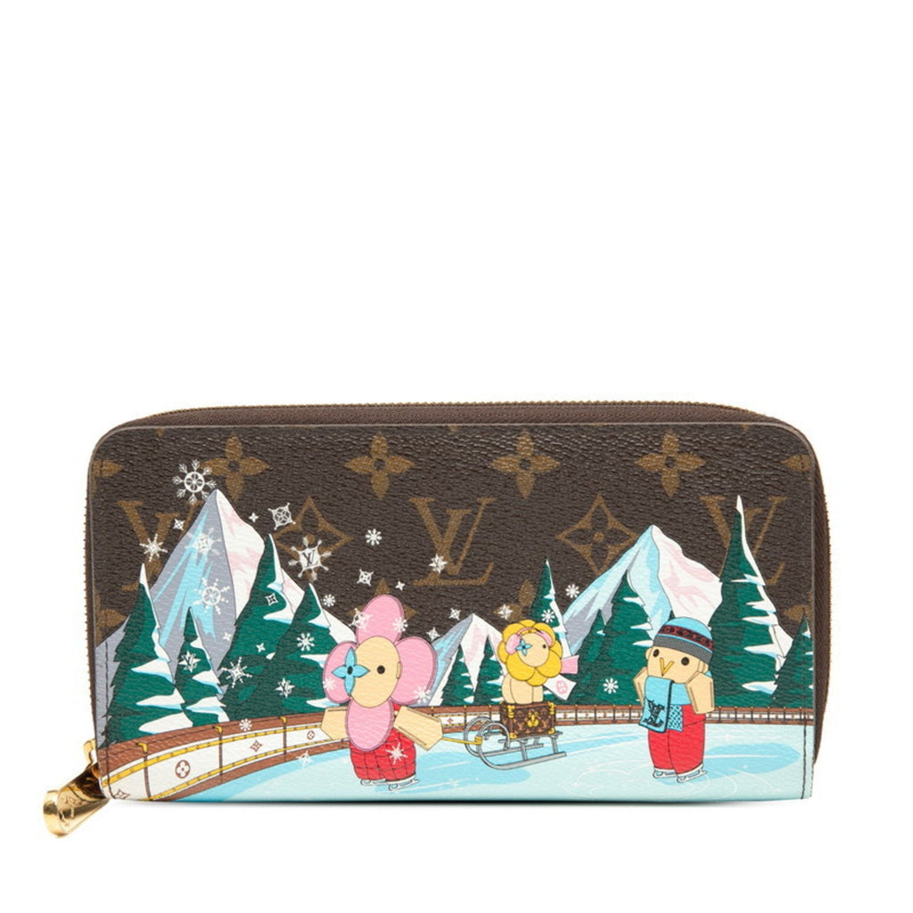 Louis Vuitton Brown Multi-Color Pvc Long Wallet (Bi-Fold) (Pre-Owned)