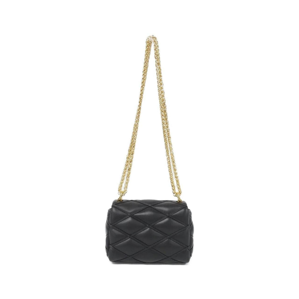 Louis Vuitton Black Leather Shoulder Bag (Pre-Owned)