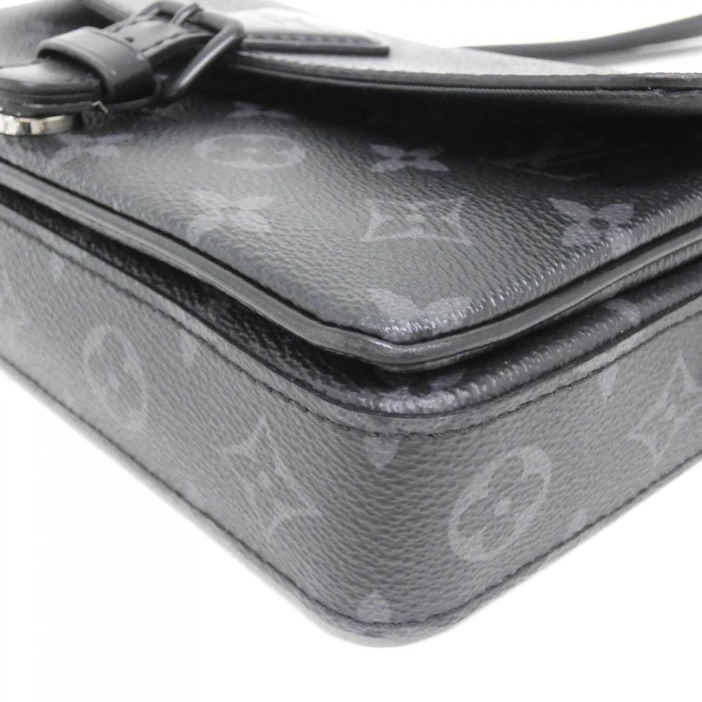 Louis Vuitton Black Coated Canvas Shoulder Bag (Pre-Owned)