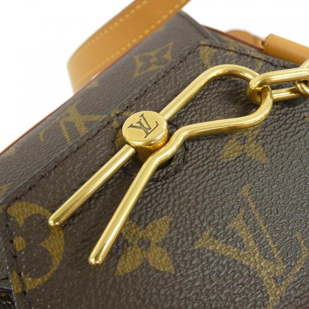 Louis Vuitton Marron Coated Canvas Shoulder Bag (Pre-Owned)