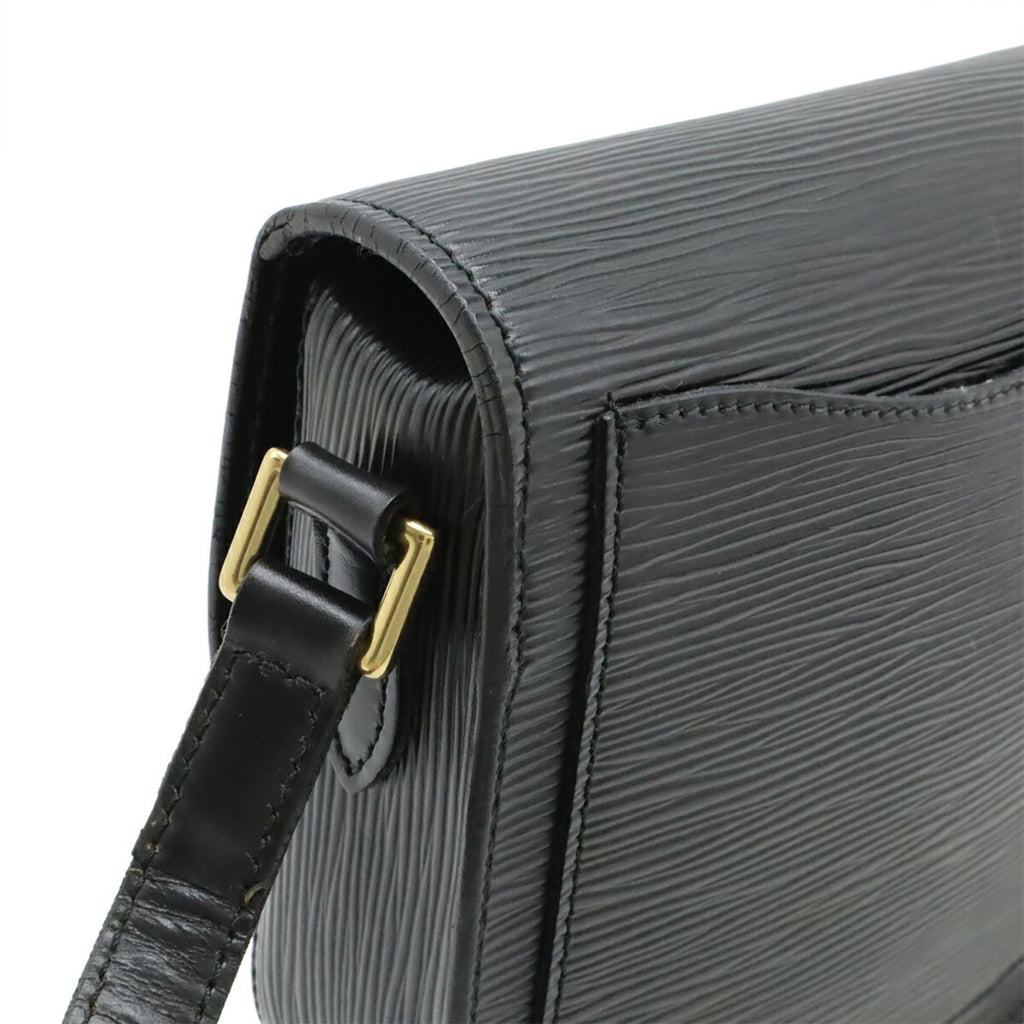 Louis Vuitton Epi Black Noir Epi Leather Pochette Shoulder Bag (Pre-Owned)