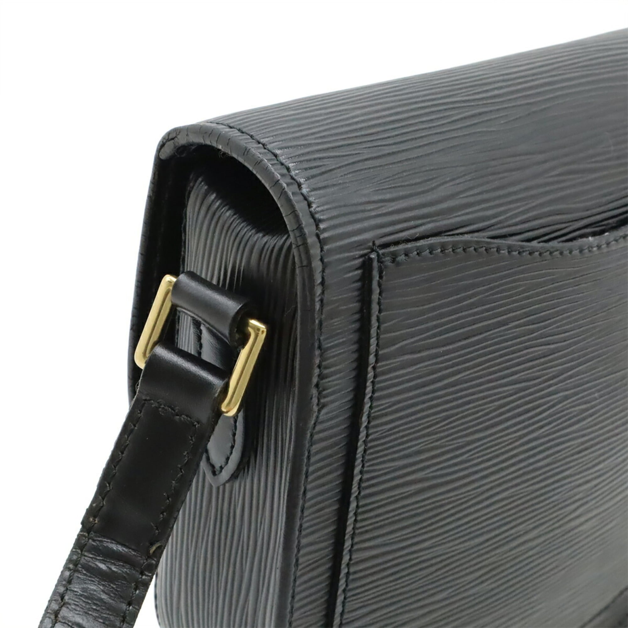 Louis Vuitton Epi Black Noir Epi Leather Pochette Shoulder Bag (Pre-Owned)
