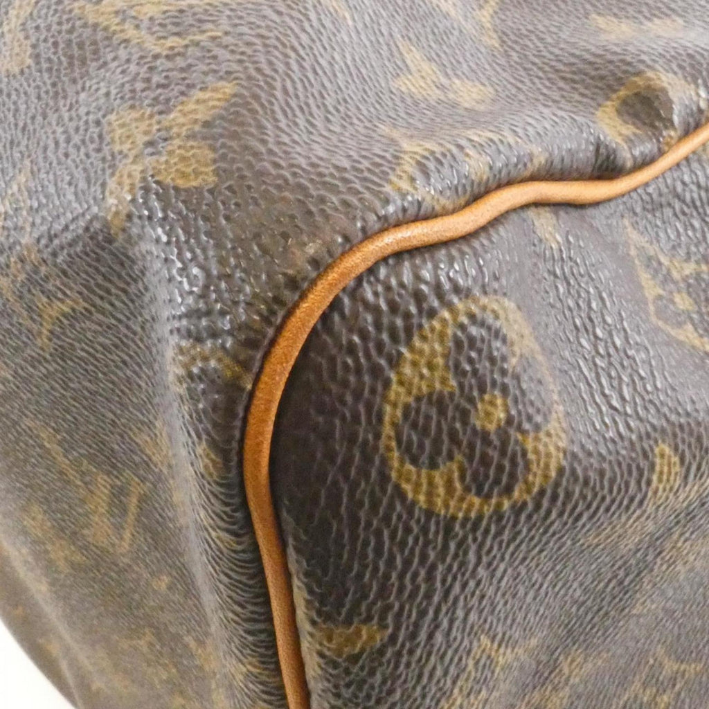 Louis Vuitton Marron Coated Canvas Boston Bag (Pre-Owned)