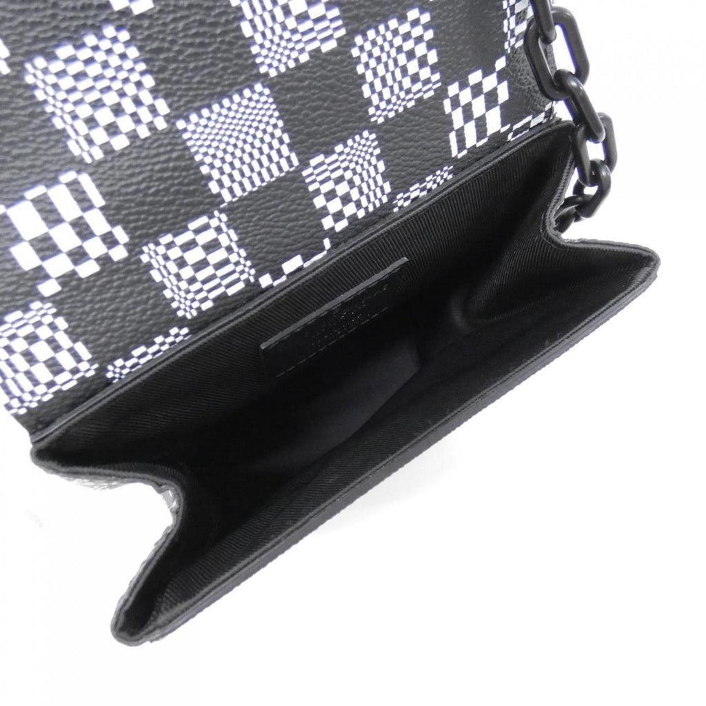 Louis Vuitton Black Coated Canvas Shoulder Bag (Pre-Owned)