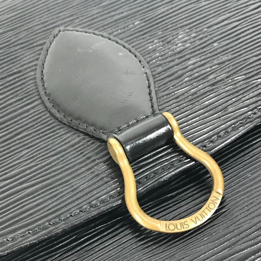 Louis Vuitton Black Noir Epi Leather Shoulder Bag (Pre-Owned)