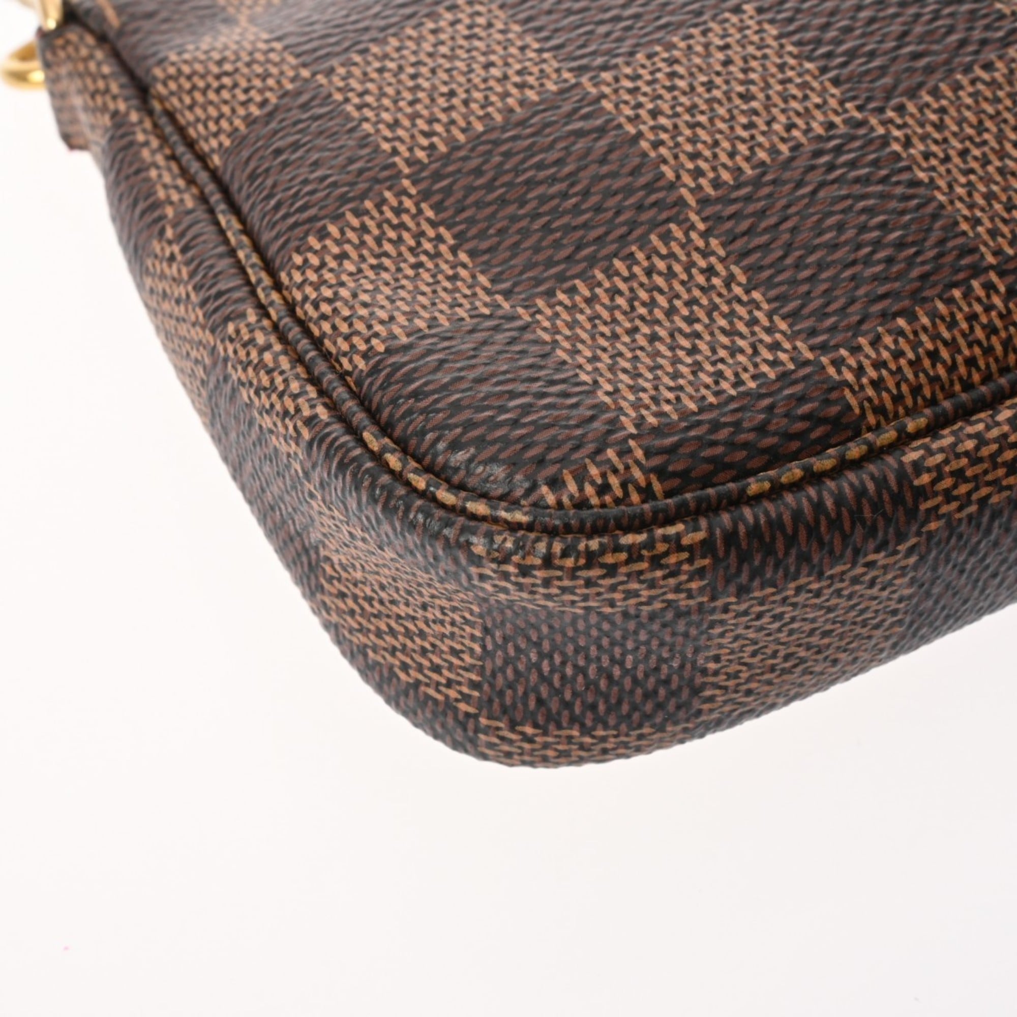 Louis Vuitton Damier Brown Damier Canvas Pochette Pouch (Pre-Owned)