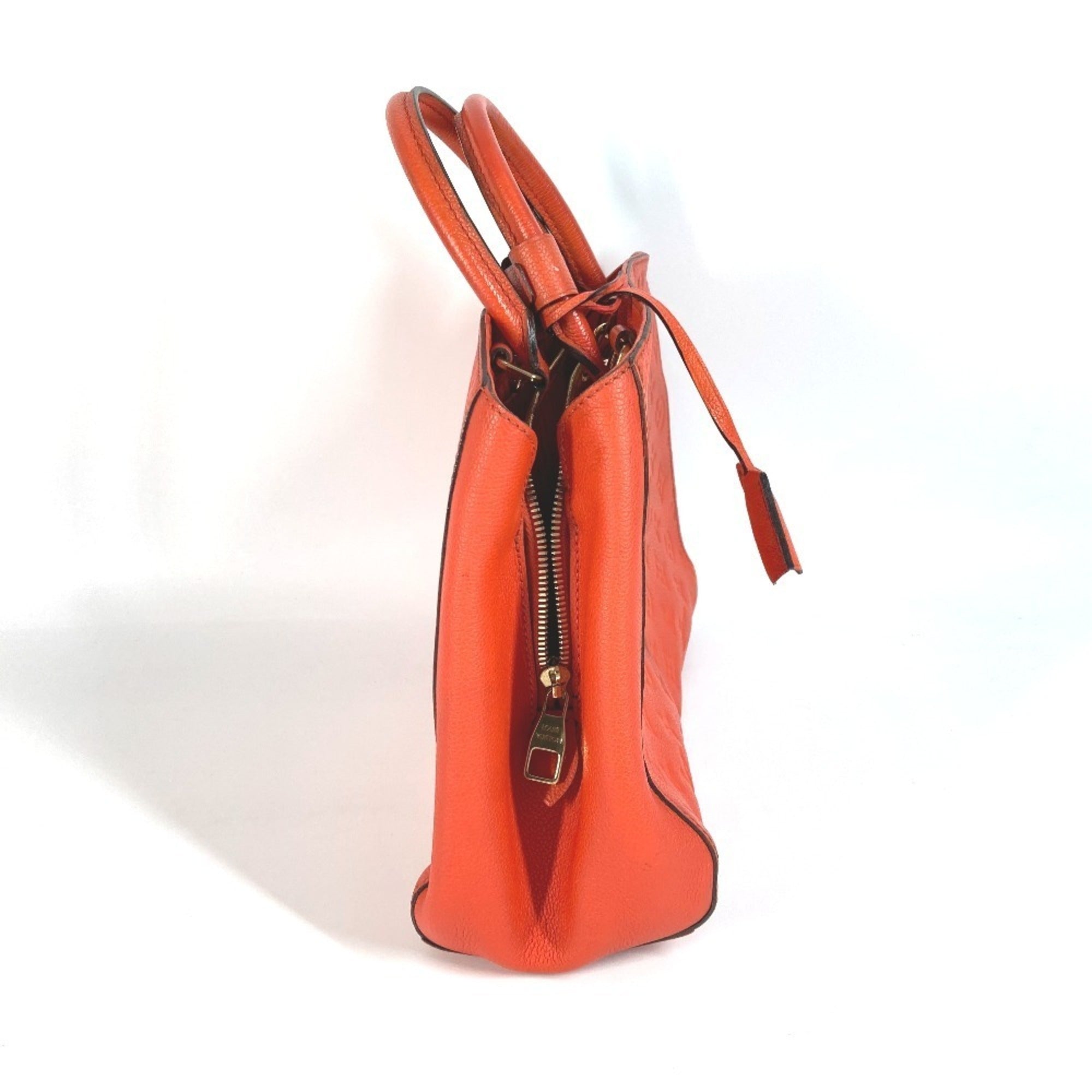 Louis Vuitton Orange Monogram Empreinte Handbag Shoulder Bag Tote Bag (Pre-Owned)