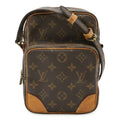 Louis Vuitton Brown Coated Canvas Pochette Shoulder Bag (Pre-Owned)
