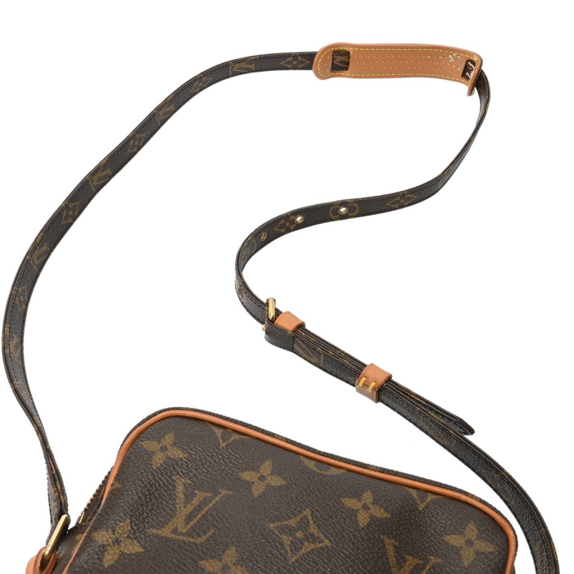 Louis Vuitton Brown Monogram Canvas Shoulder Bag (Pre-Owned)