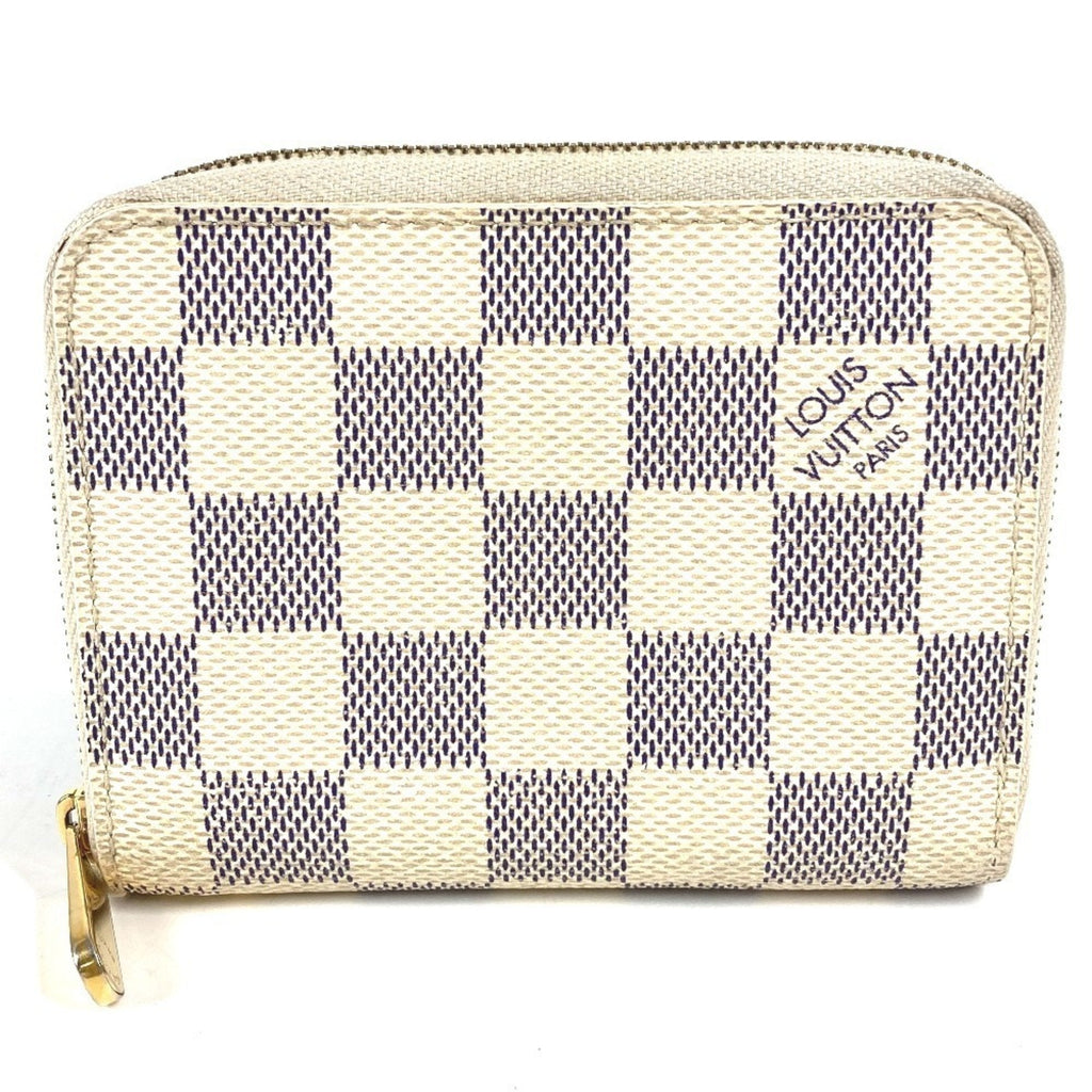 Louis Vuitton Damier Azur Damier Azur White Damier Azur Coin Purse/Coin Case (Pre-Owned)