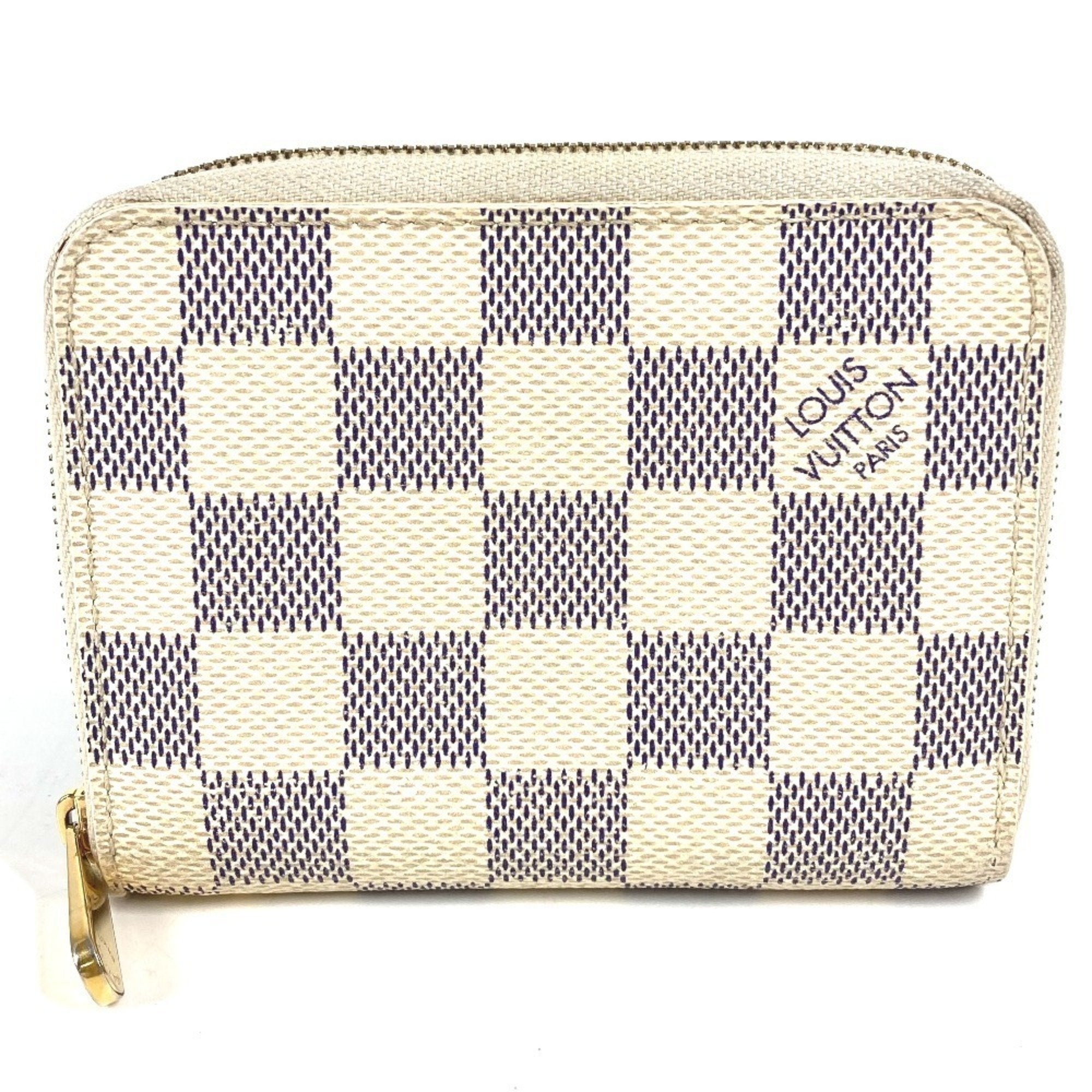 Louis Vuitton Damier Azur Damier Azur White Damier Azur Coin Purse/Coin Case (Pre-Owned)