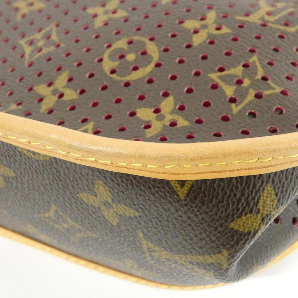 Louis Vuitton Monogram Perfo Fuchsia Marron Coated Canvas Shoulder Bag (Pre-Owned)