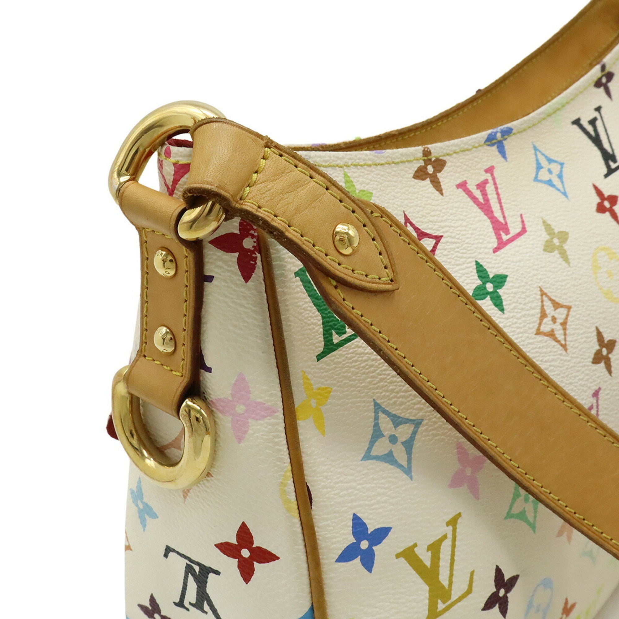 Louis Vuitton Blanc Multi-Color White Monogram Multicolore Shoulder Bag (Pre-Owned)