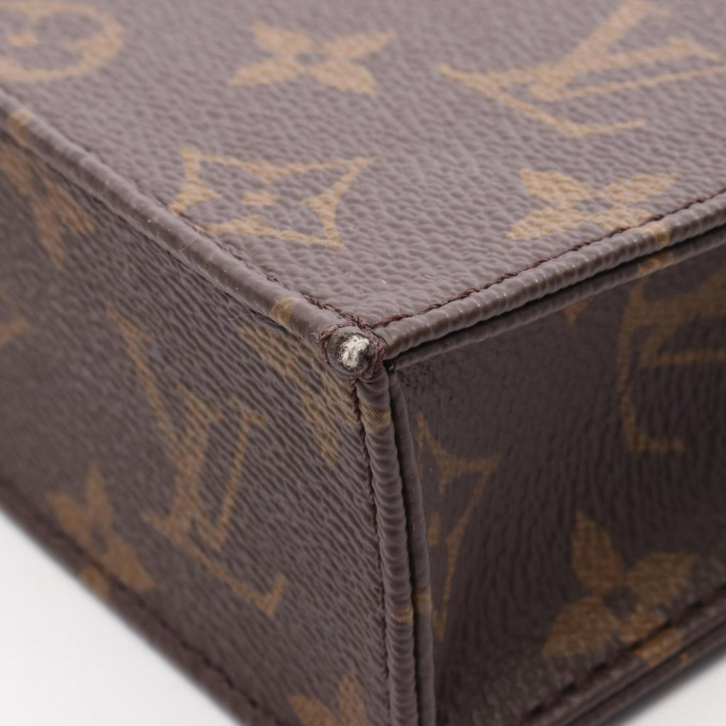 Louis Vuitton Brown Monogram Coated Canvas Leather Handbag (Pre-Owned)