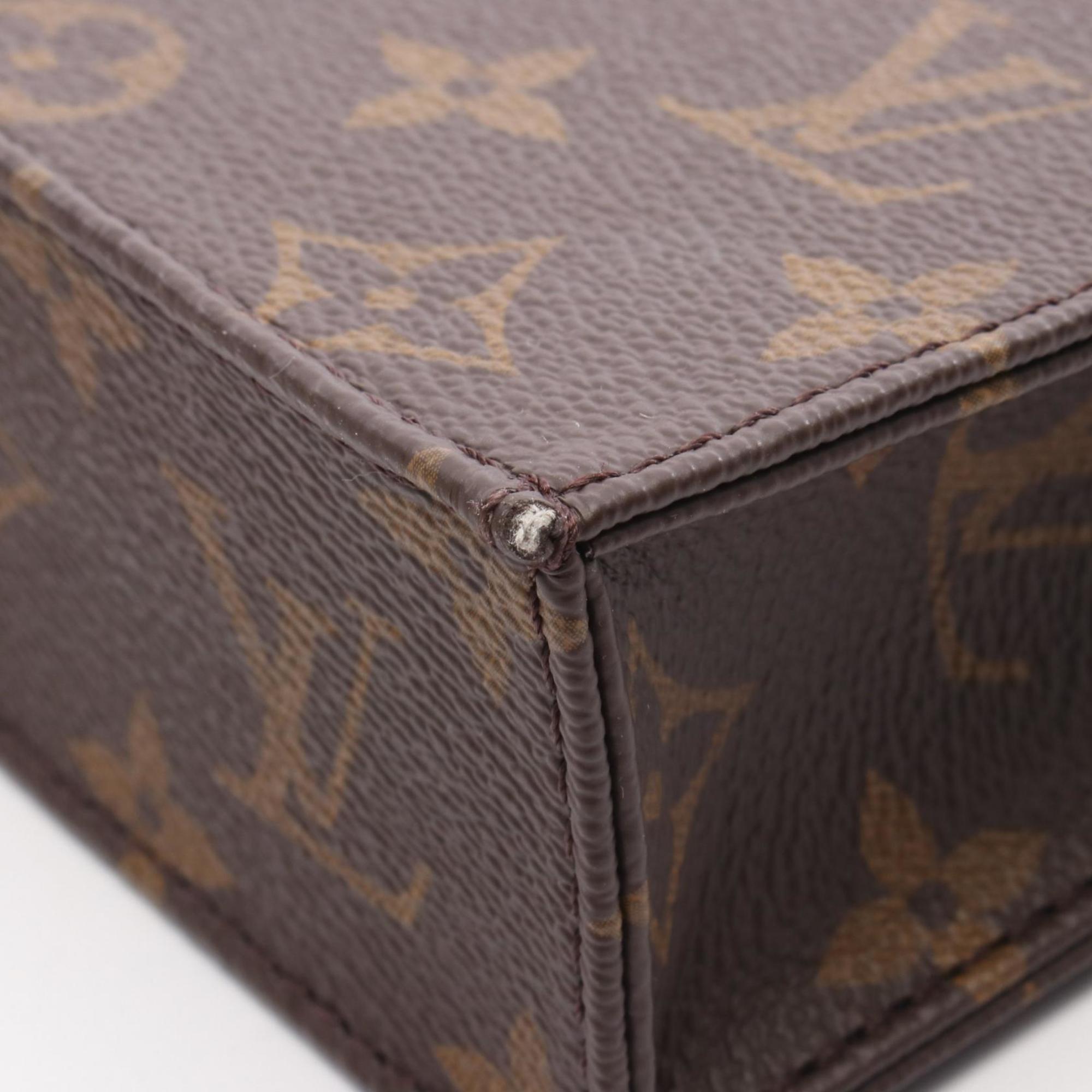 Louis Vuitton Brown Monogram Coated Canvas Leather Handbag (Pre-Owned)