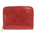 Louis Vuitton Red Color Monogram Vernis Coin Purse/Coin Case (Pre-Owned)